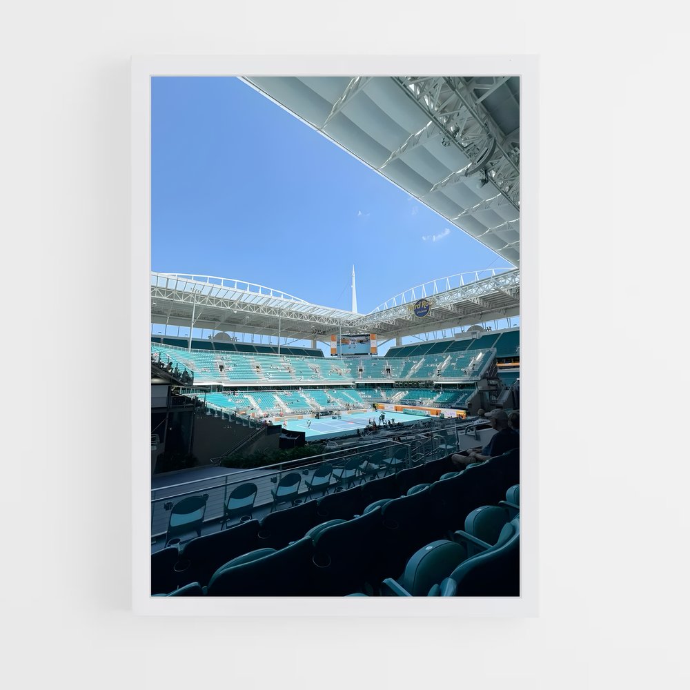 Poster Silence à Miami – affiche Tennis (vue 3)